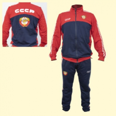 Спортивный костюм CCCP , 65% хлопок, 30% полиэстер, 5% лайкра M XL L 2XL 3XL