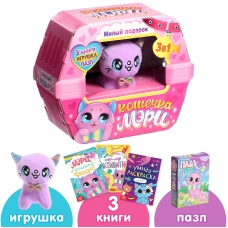 Koshechka Meri. V nabore: 3 knigi, myagkaya igrushka, pazl. V podarochnoj korobke.