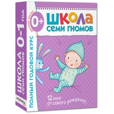SHkola Semi Gnomov. Polnyj godovoj kurs zanyatij s det'mi ot 0 do 1 let (komplekt iz 12 knig)
