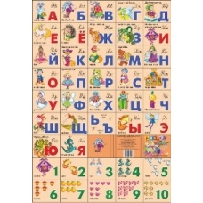 Plakat. Azbuka i schet. Skazka.