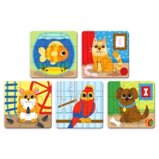 Pazl derevyannyi. Domashnie zhivotnye. Pets/10x10/45