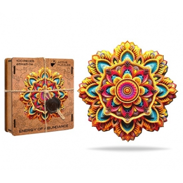 Pazl derevyannyj. Mandala Energiya Izobiliya. Mandala-Energy-of-abundance/5x25/100