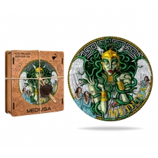 Pazl derevyannyj. Meduza Gorgona grecheskaya. Medusa-Gorgon-Greek/25х25/100
