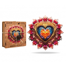Pazl derevyannyj. Mandala Energiya Lyubvi/Mandala-Energy-of-Love/25x24/100