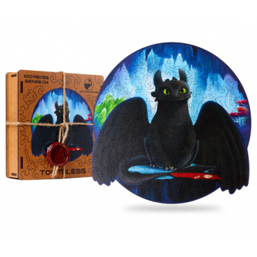 Pazl derevyannyj. Bezzubik. Toothless-puzzles/22х22/100