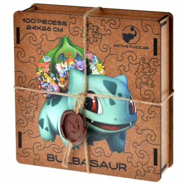 Pazl derevyannyj. Bul'bazavr. Bulbasaur. Wooden Puzzle/38x35/100