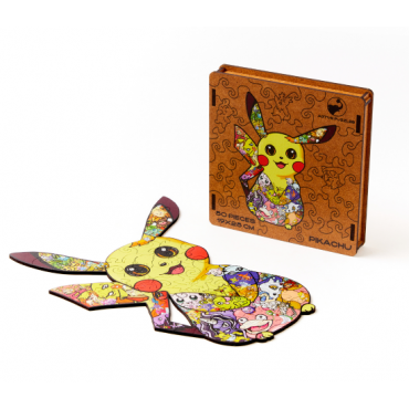 Pazl derevyannyj. Pikachu (mini). Pikachu-mini-puzzles/19x25/50