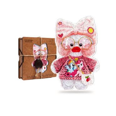 Pazl derevyannyj. Utochka Lalafan. Ducky Lalafan Wooden Puzzle/19x29/100