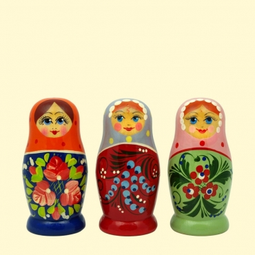 Матрёшка "Россияночка" 3х кукольная 