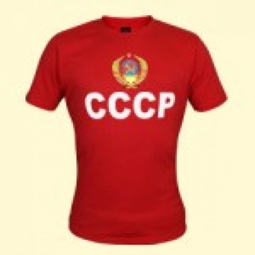 Futbolka "CCCP", krasnaya, 100%-hlopok (specify the size in the comments)